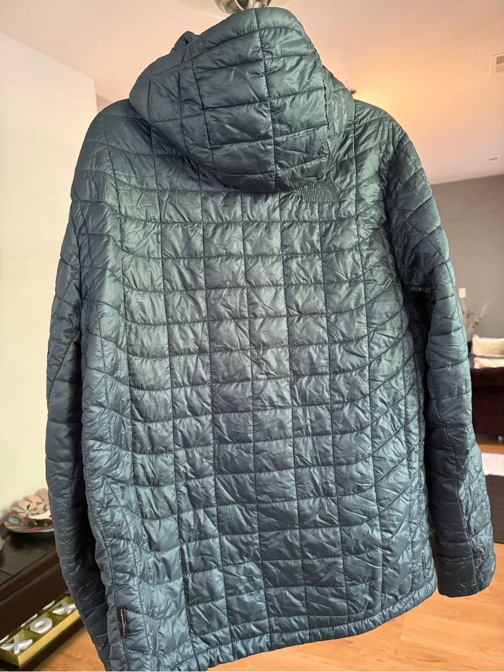The North Face Women's Quilted Hooded Puffer Jacket - Olive